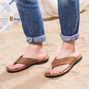 Angelo Ricci™ Cow Leather Fashion Flip Flops