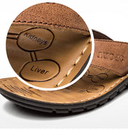 Angelo Ricci™ Cow Leather Fashion Flip Flops