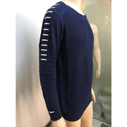 Angelo Ricci™ Round Neck Patchwork Quality Knitted Pullover