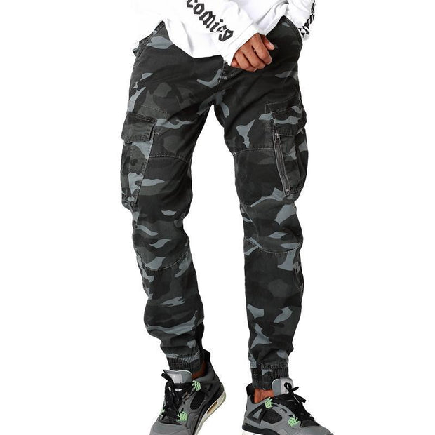 Angelo Ricci™ Streetwear Camouflage Jogger Trousers