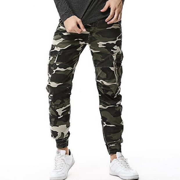 Angelo Ricci™ Streetwear Camouflage Jogger Trousers