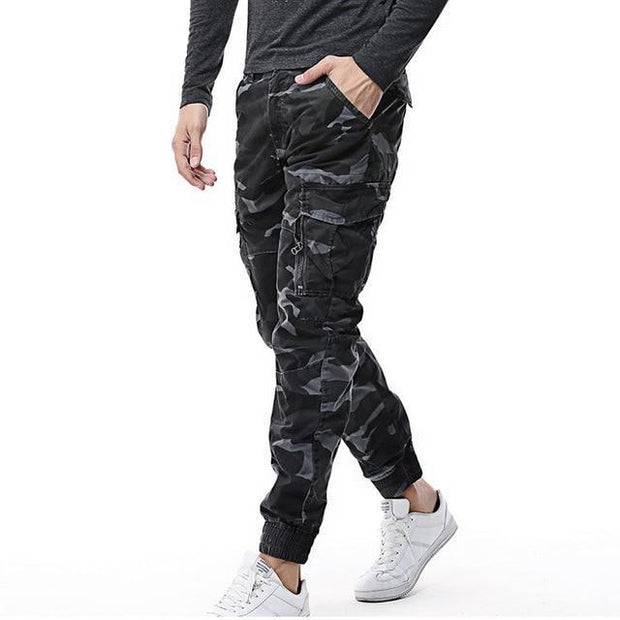 Angelo Ricci™ Streetwear Camouflage Jogger Trousers