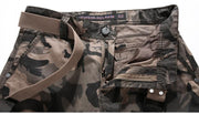 Angelo Ricci™ Camouflage Cargo Cotton Shorts