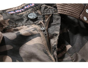 Angelo Ricci™ Camouflage Cargo Cotton Shorts