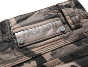 Angelo Ricci™ Camouflage Cargo Cotton Shorts