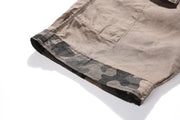 Angelo Ricci™ Camouflage Cargo Cotton Shorts