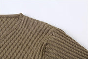 Angelo Ricci™ Solid V Neck Slim Fit Pullover