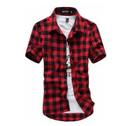 Angelo Ricci™ Red And Black Plaid Shirt