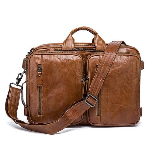 Angelo Ricci™ Top Genuine Leather Business Briefcase