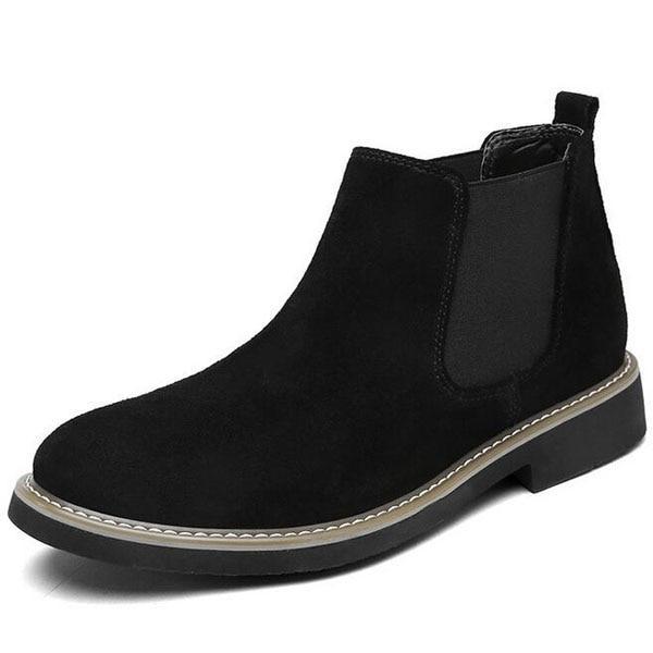 Angelo Ricci™ Chelsea Leather Ankle Boots