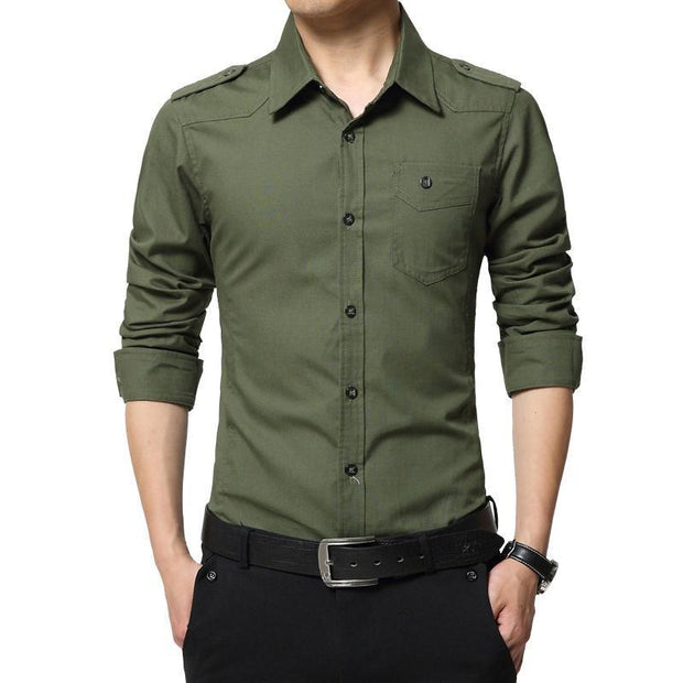 Angelo Ricci™ Full Sleeve Epaulet Shirt
