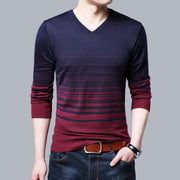 Angelo Ricci™ Striped Pattern Men Pullover