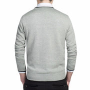 Angelo Ricci™ Knitted Warm V-Neck Pullover