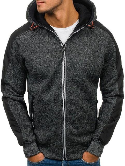 Angelo Ricci™ Hoodies Men Zipper Sweatshirt