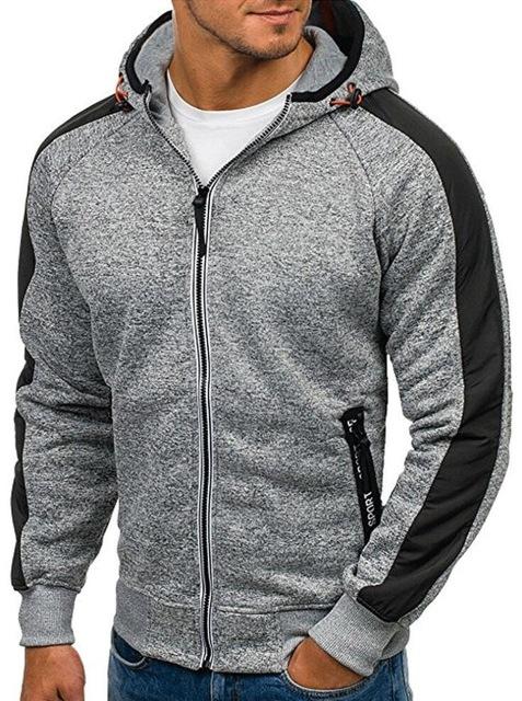 Angelo Ricci™ Hoodies Men Zipper Sweatshirt