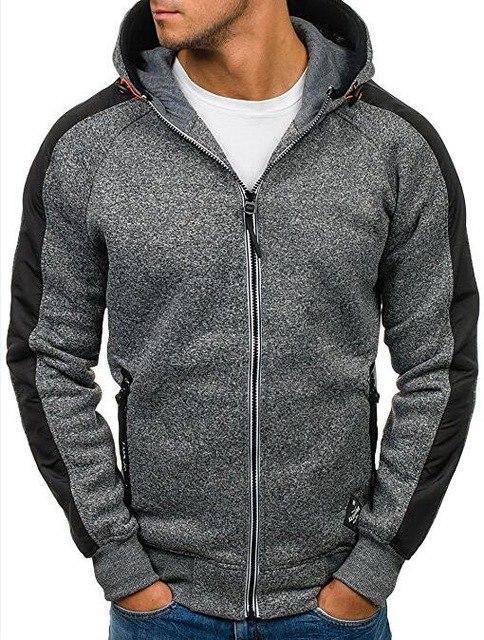 Angelo Ricci™ Hoodies Men Zipper Sweatshirt