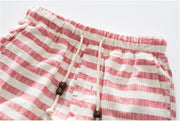 Angelo Ricci™ Cotton Linen Stripe Shorts