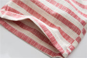 Angelo Ricci™ Cotton Linen Stripe Shorts