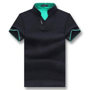 Angelo Ricci™ Summer Short Sleeved Turn Down Collar Polo Shirt