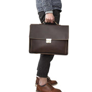 Angelo Ricci™ Vintage Style Leather Briefcase