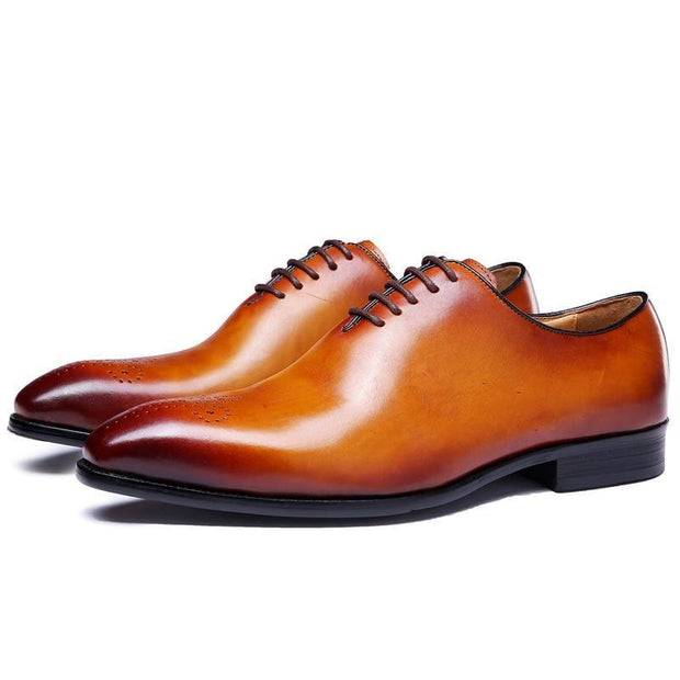 Angelo Ricci™ Whole Cut Plain Oxford Dress Shoes