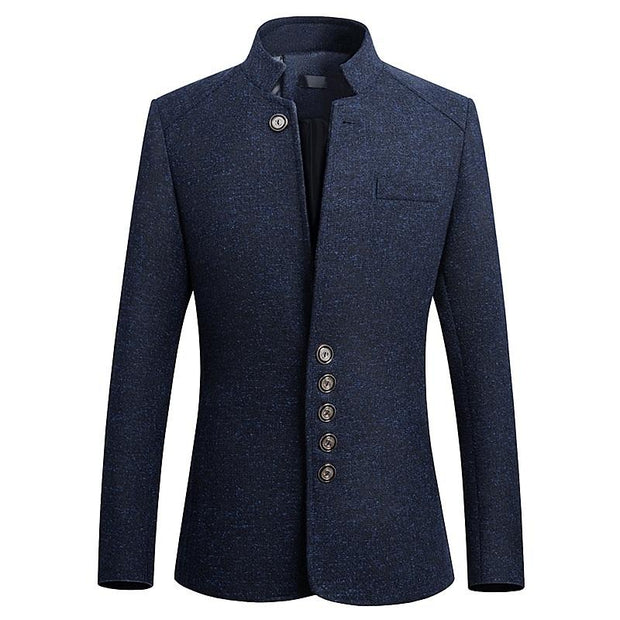 Angelo Ricci™ England Style Business Stand Collar Blazer