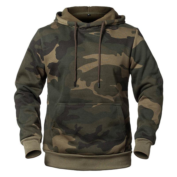 Angelo Ricci™ Camouflage Military Fleece Hoodie