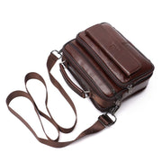 Angelo Ricci™ Casual Genuine Leather Shoulder Crossbody Bag