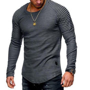 Angelo Ricci™ Fold Long Sleeves Hombre T-Shirt