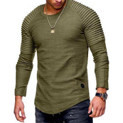 Angelo Ricci™ Fold Long Sleeves Hombre T-Shirt