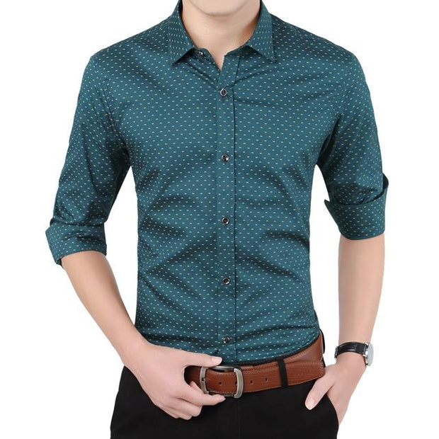 Angelo Ricci™ Designer Polka Dot Dress Shirts