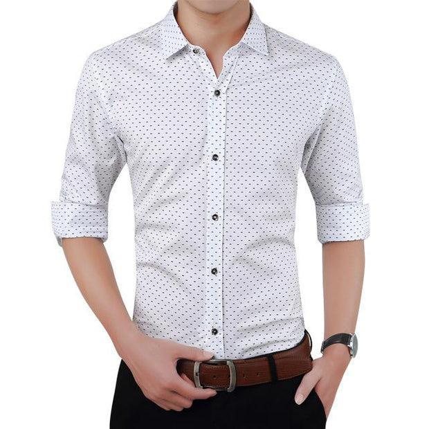 Angelo Ricci™ Designer Polka Dot Dress Shirts