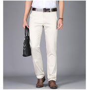 Angelo Ricci™ Straight Cotton Business Pants