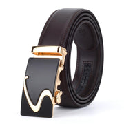 Angelo Ricci™ Designer Buckle Leather Belt