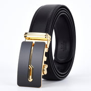 Angelo Ricci™ Designer Buckle Leather Belt