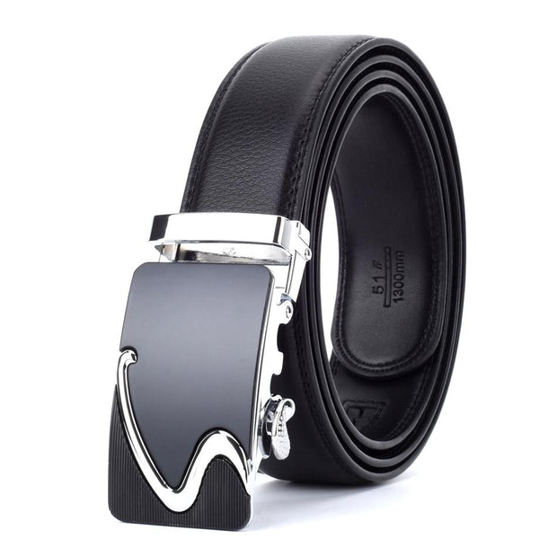 Angelo Ricci™ Designer Buckle Leather Belt