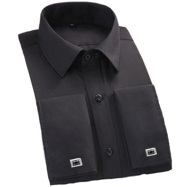 West Louis™ French Cufflinks Shirts Black / S - West Louis