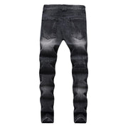 West Louis™ Elasticity Washed Cotton Jeans  - West Louis