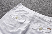 Angelo Ricci™ Summer Linen Style Shorts