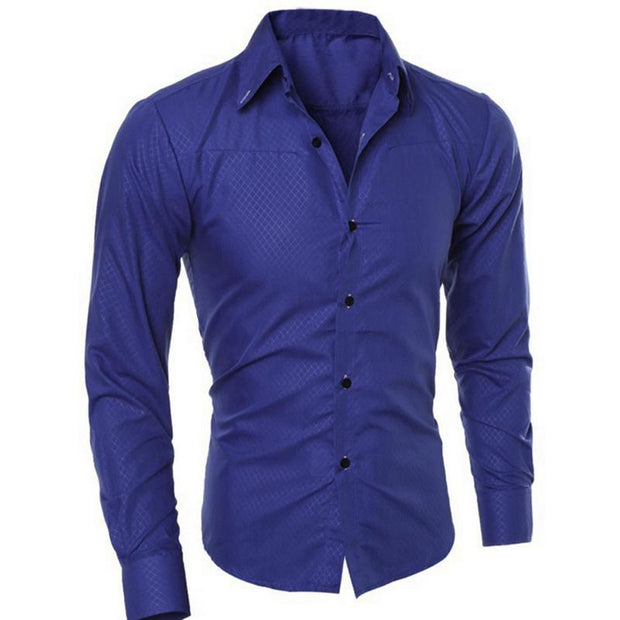 Angelo Ricci™ Brand Soft Solid Dress Shirt