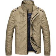 Angelo Ricci™ Autumn Solid Stand Collar Windproof Jacket