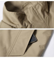 Angelo Ricci™ Autumn Solid Stand Collar Windproof Jacket