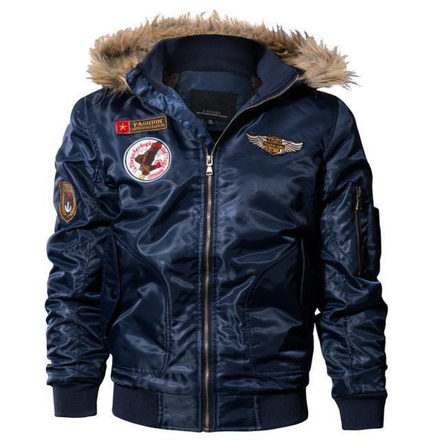 West Louis™ Winter Pilot Air Force Jacket Blue / M - West Louis