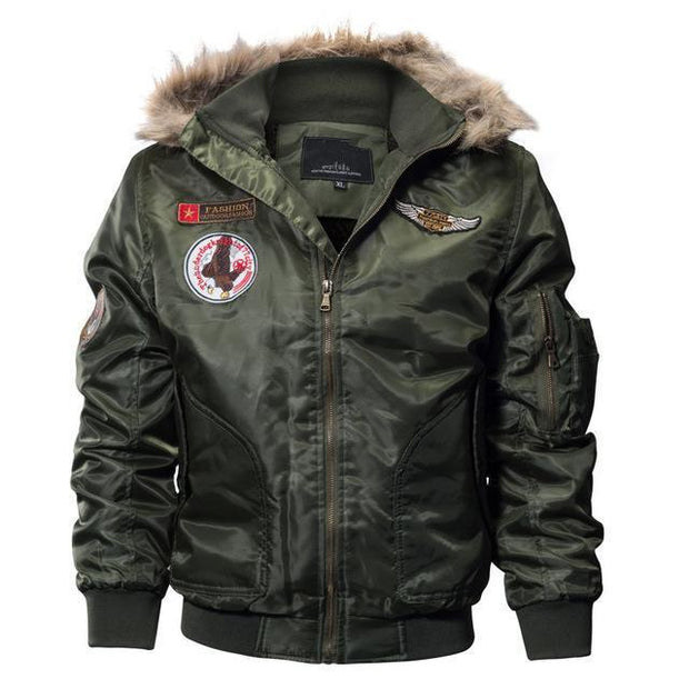 West Louis™ Winter Pilot Air Force Jacket Green / M - West Louis