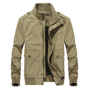 Angelo Ricci™ Multi-Pockets Stand Collar Military Jacket