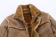 Angelo Ricci™ Warm Faux Suede Luxury Coat