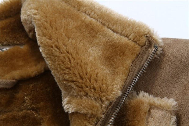 Angelo Ricci™ Warm Faux Suede Luxury Coat