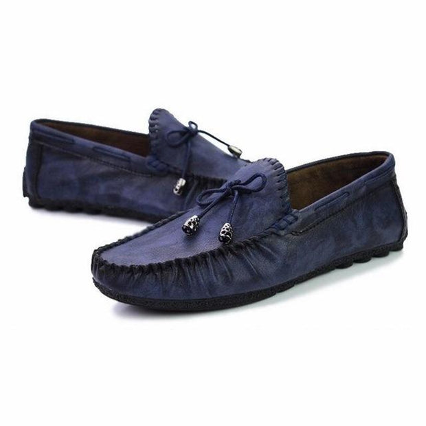 Angelo Ricci™ Premium Flat Leather Loafer Mocassin