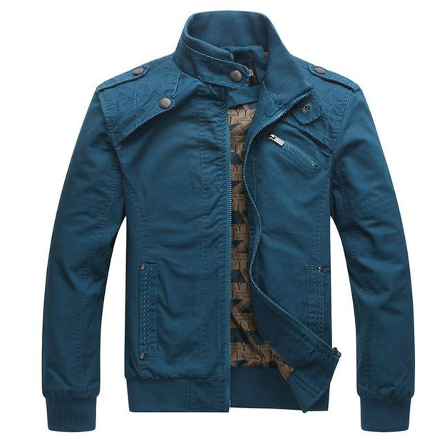 West Louis™ Cotton Bomber Pilot Jackets Blue / M - West Louis