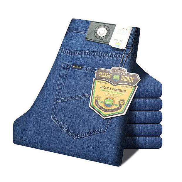 West Louis™ Classic Men Autumn Jeans Blue / 28 - West Louis